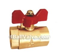 Forged Brass Ball Valve (Butterfly Handle Type)